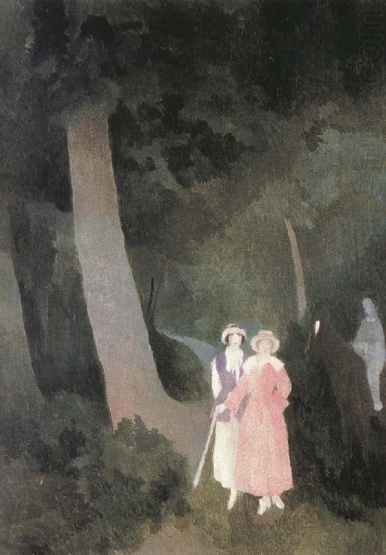 Marie Laurencin walking at the forest china oil painting image